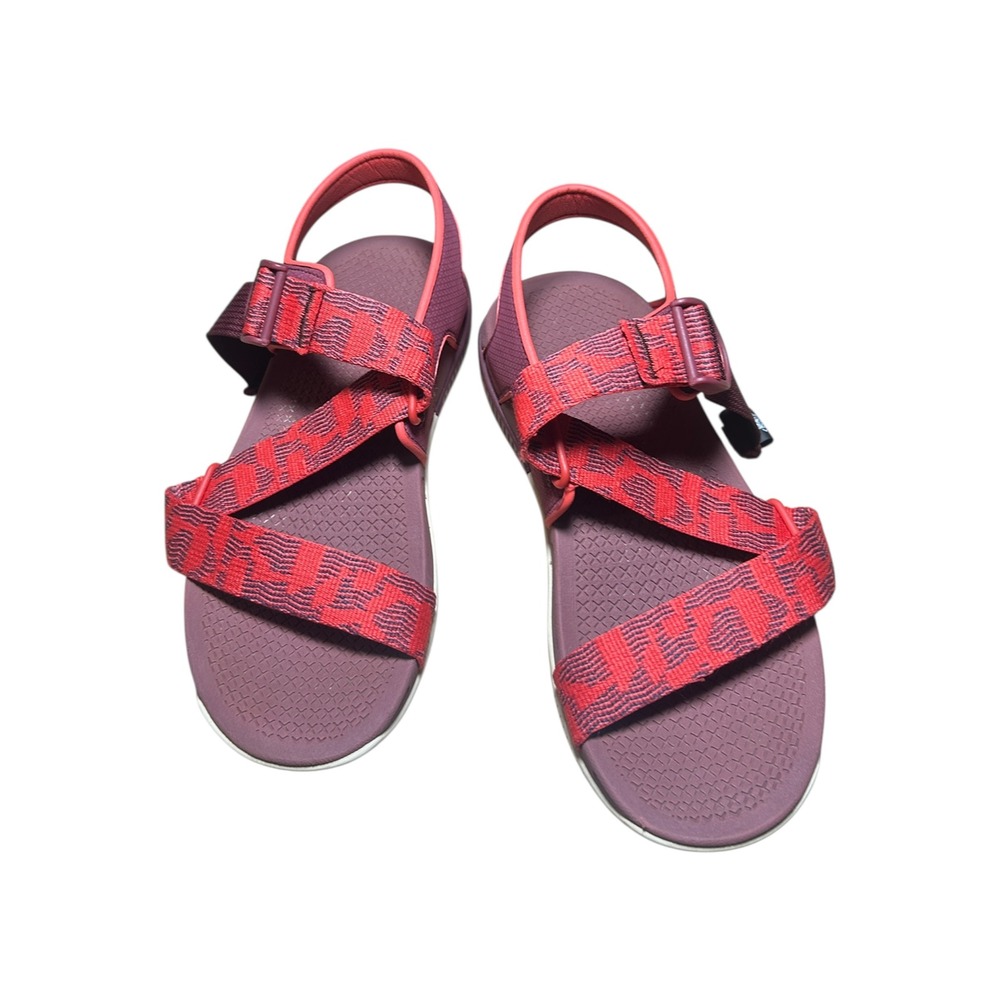 Chaco Odyssey Sport Sandals Womens Red Strappy Hiking Water ShoesSize 9